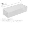 Hanging Basket Storage Organizer Large Capacity Strong Load-bearing Multipurpose Bed Bedside Organizer Storage Basket