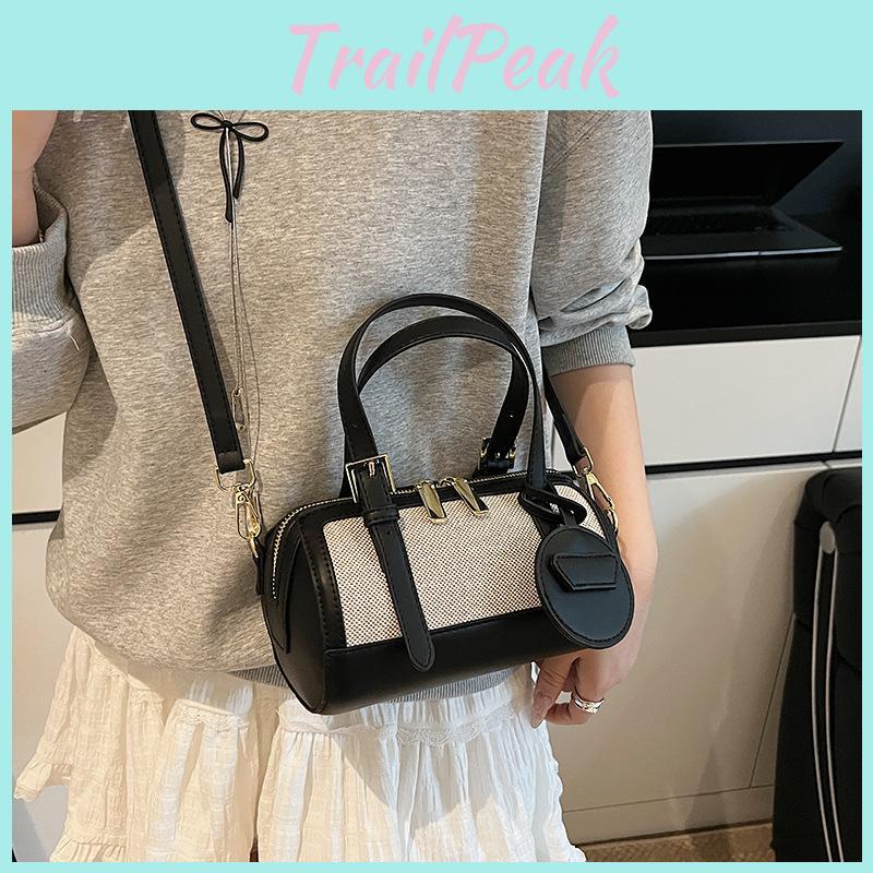 Solid Small Color Color Block Pillow Bag Pu Material Summer Casual Use Daily