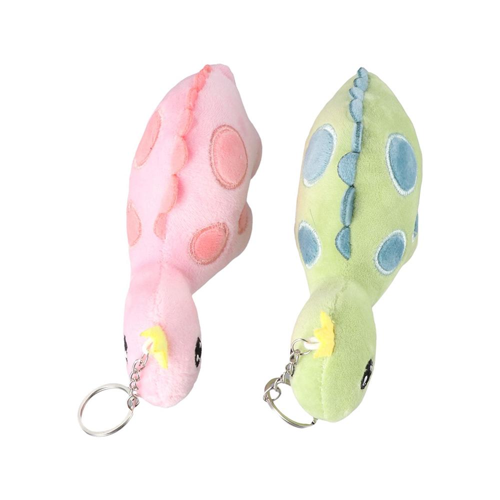 Cute Keychain Cartoon Keyring Animal Dolls Dragon Doll Dinosaur Plush Toy Plush Pendant Stuffed Toy
