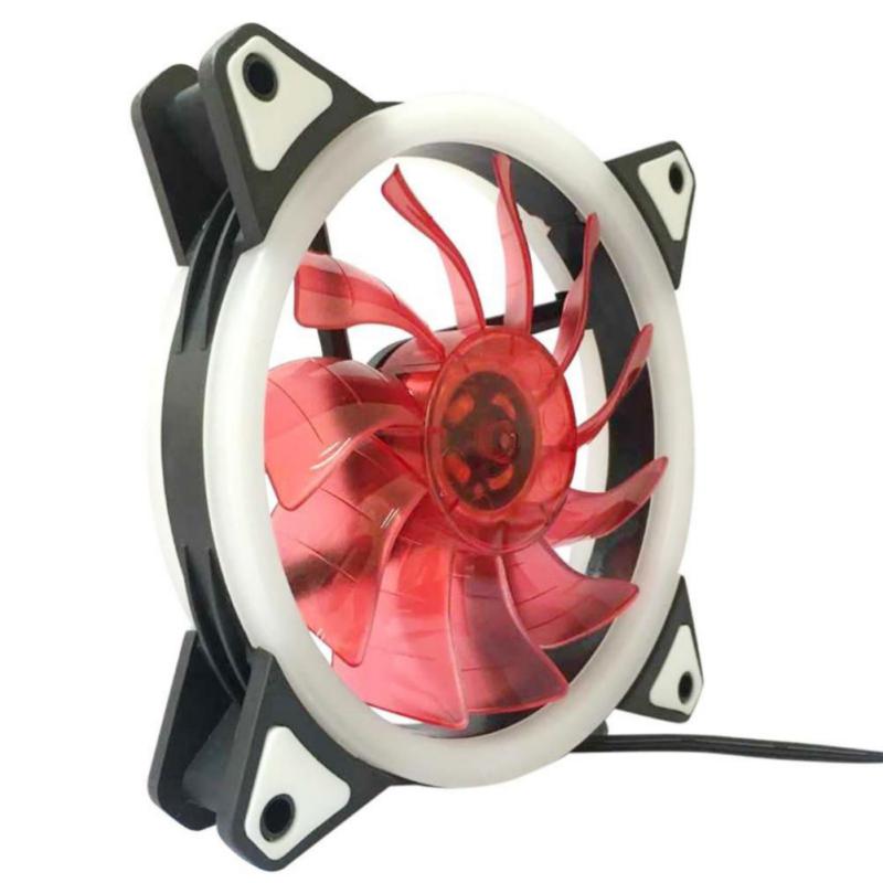 Buy LED Ultra Silent Computer PC Case Fan 15 LEDs 12V With Rubber Quiet ...