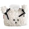 Soft Plush Dog Tissue Holder Playful Dog Plush Tissue Box Cover Modern Tissue Box Contemporary Tissue Cases