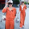 Versatile Slim Fit Sports Pants & Hooded Zipper Jacket Set