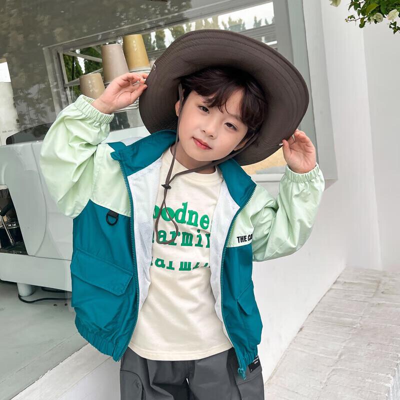 LUSON Boys Hooded Windbreaker Jacket 100