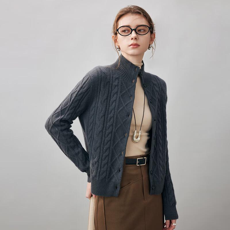 Kemeng Boka Women's Thick Cashmere Cardigan KST1618