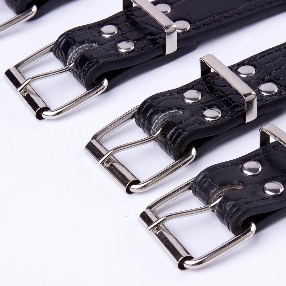 Width 2 Inch Anti-bite Spiked Dog Collars Adjustable PU Leather Necklace Heavy Duty Sharp Rivets Pet Collar Outdoor Dog Walking