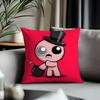 Hot Tthe Binding of Isaacable Cushion Cover Antidustmite Pillowcase Invisible Zipper Silky Short Plush Sofa Cushion Cover