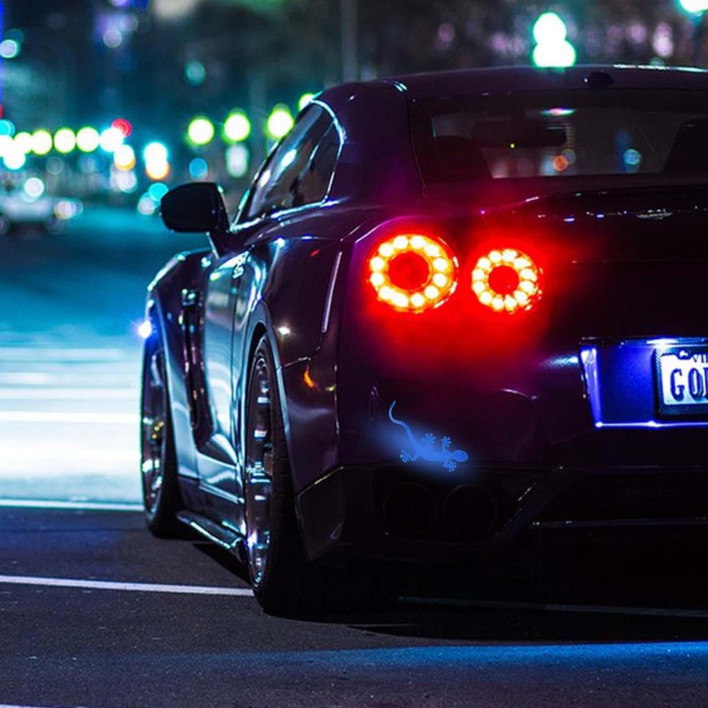 Gecko Autoaufkleber, 3D Autoaufkleber zum Abdecken von Kratzern Gecko - Reflektierendes Warnschild Auto