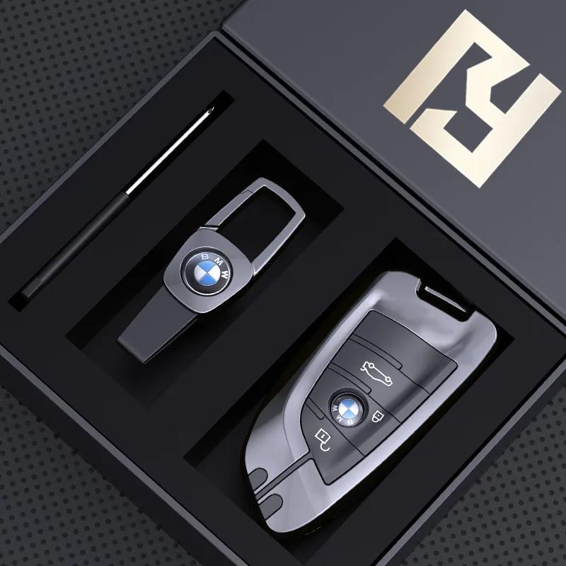 Key Case Cover Fibler Silicone For BMW X1 X3 X4 X5 X6 F15 F16 F48 G30 G38 525 540 740 1 2 5 7 Series 218i Case SO0