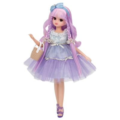 TAKARA TOMY Licca-chan Kleid, Rainbow Kyun Curl Kleiderset, Icy Koordinate, Anziehspielzeug, ab 3 Jahren