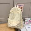 Schoolbag Lightweight Simple Solid Color Backpack Casual Versatile College Student Class Bag School Bag Female Outing Wind Student Backpack