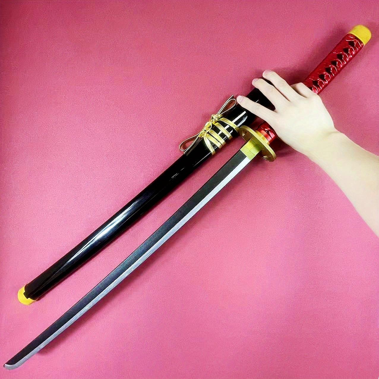 

40in Okkotsu Yuta Katana Jujutsu Kaisen Anime Cosplay Prop Wooden Ninja Knife Sabre Real Size Japanese Katana Samurai Sword Toy 40inch-104cm