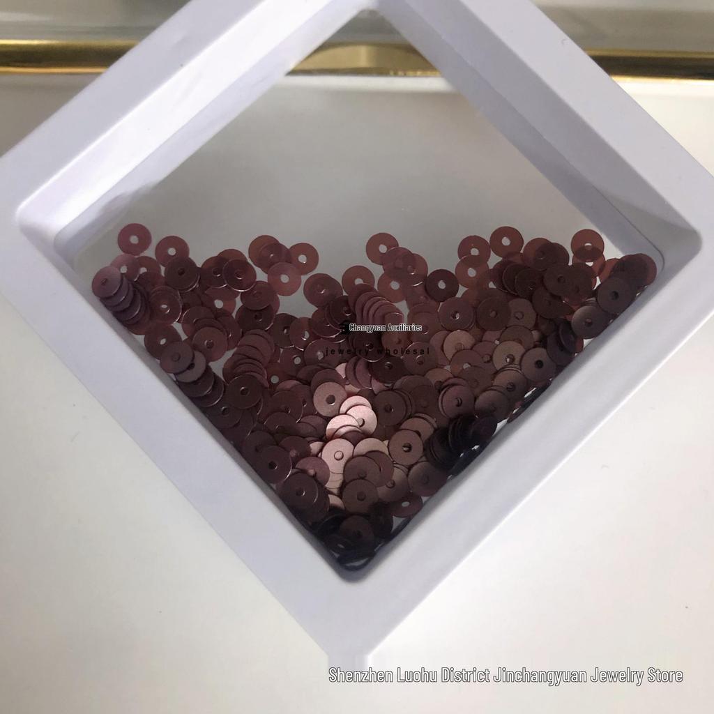 4mm mittelloch bunte Pailletten für DIY-Bastelarbeiten und Bekleidungszubehör