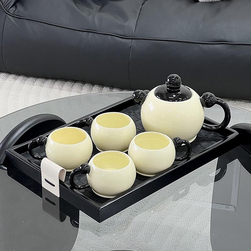 

Круглый бытовой набор для воды, керамический чайник, кофейная чашка и набор посуды