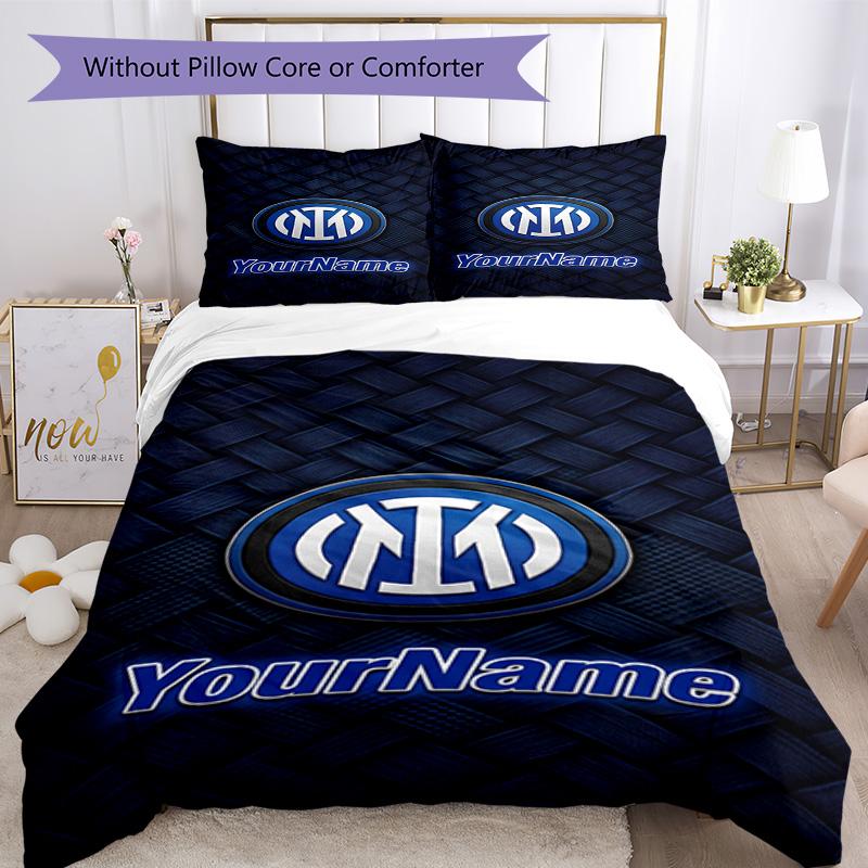 Inter Milan Customize your name Bedding Set Breathable Duvet Cover with Pillowcases Home Decoration Birthday Gift