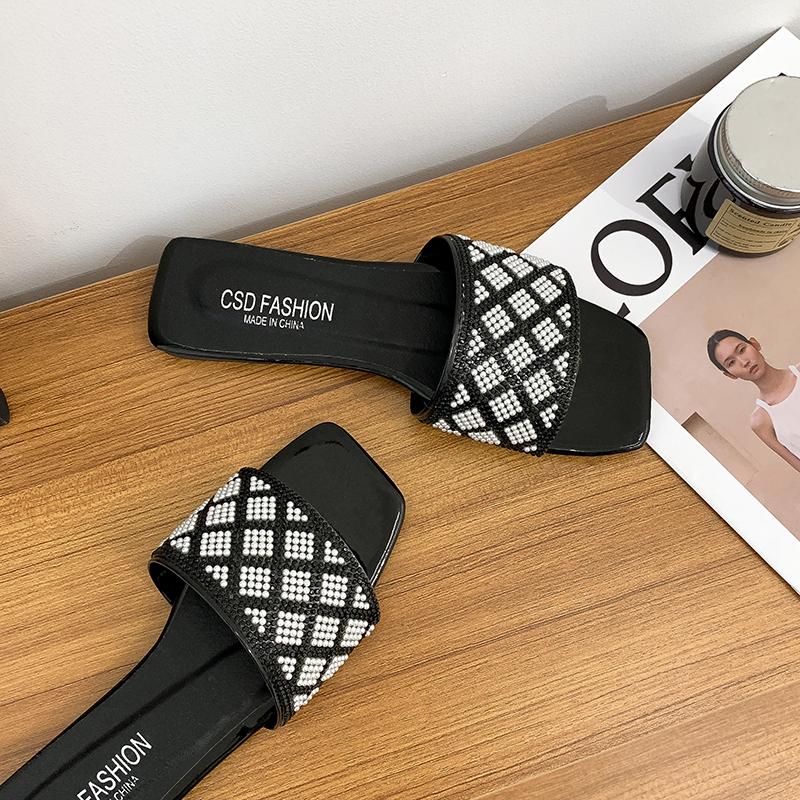 

трендовые модные летние тапочки, женские пляжные шлепанцы на плоской подошве, женские сандалии, трендовые брендовые дизайнерские шлепанцы, женская обувь, большой размер 42