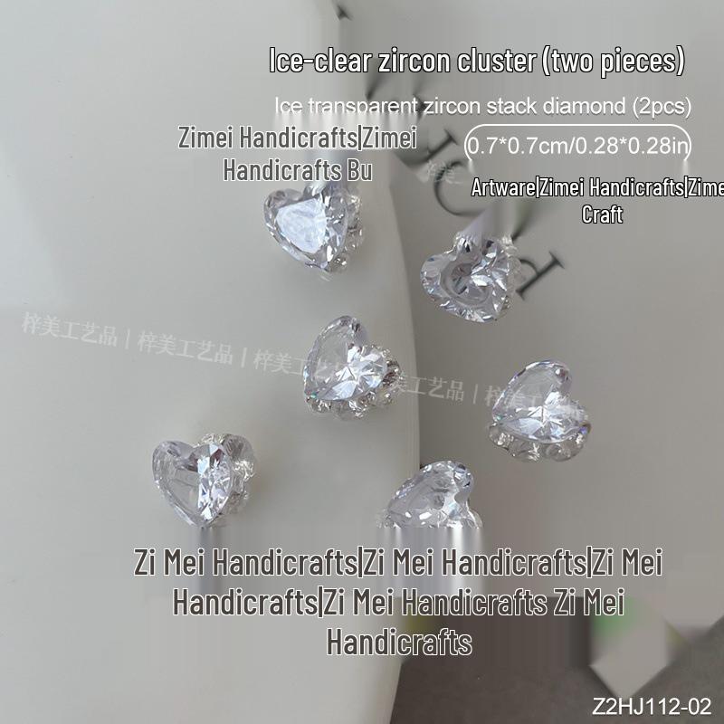 

Кристалл Циркона Льда Бриллиант Ювелирные Изделия для Нейл-Арта - Форма Голубиного Яйца