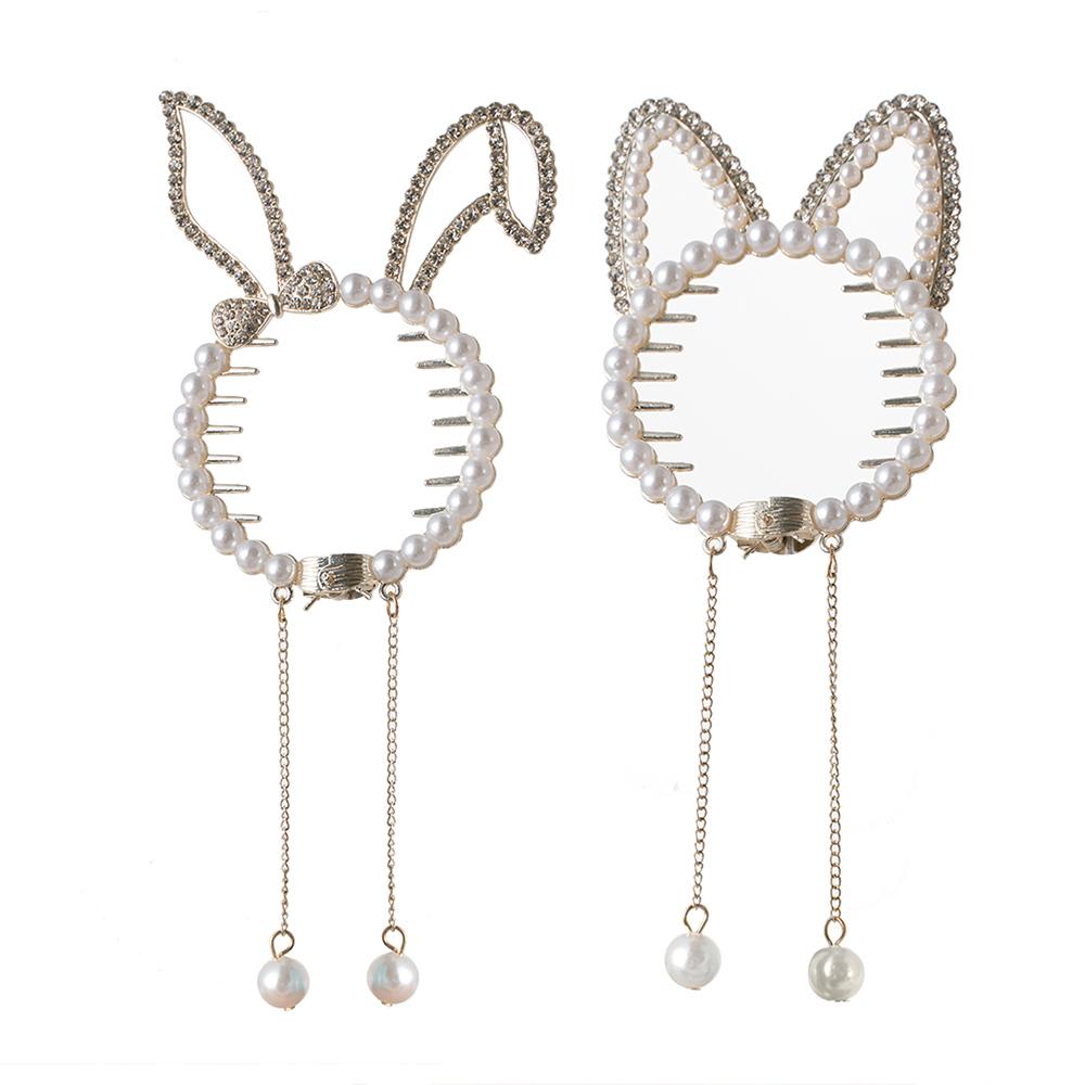 Tassel Rhinestone Cat Ears Hair Claw Clips Flower Horsetail Buckle Bun Ponytail Holder Hair Clip Women Female Hair Accessories