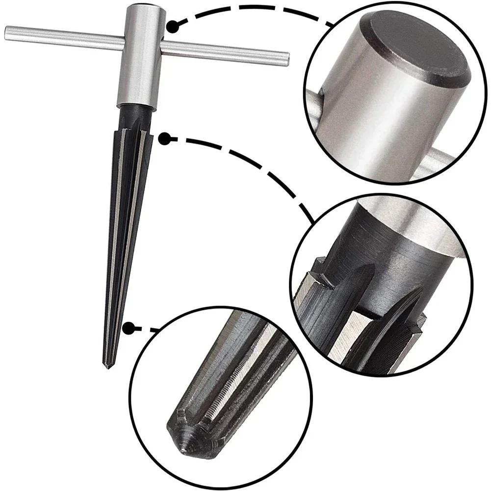 New 1/8-1/2 (3-13mm) 5-16 Taper Reamer Chamfer Open Countersunk Cutting Tool Hexagon Shank Tool Hand Taper Ream Drill