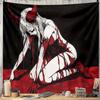 Dark Gothic Tapestry With A Sinister Figure For A Hauntingly Dramatic Wall Accent
