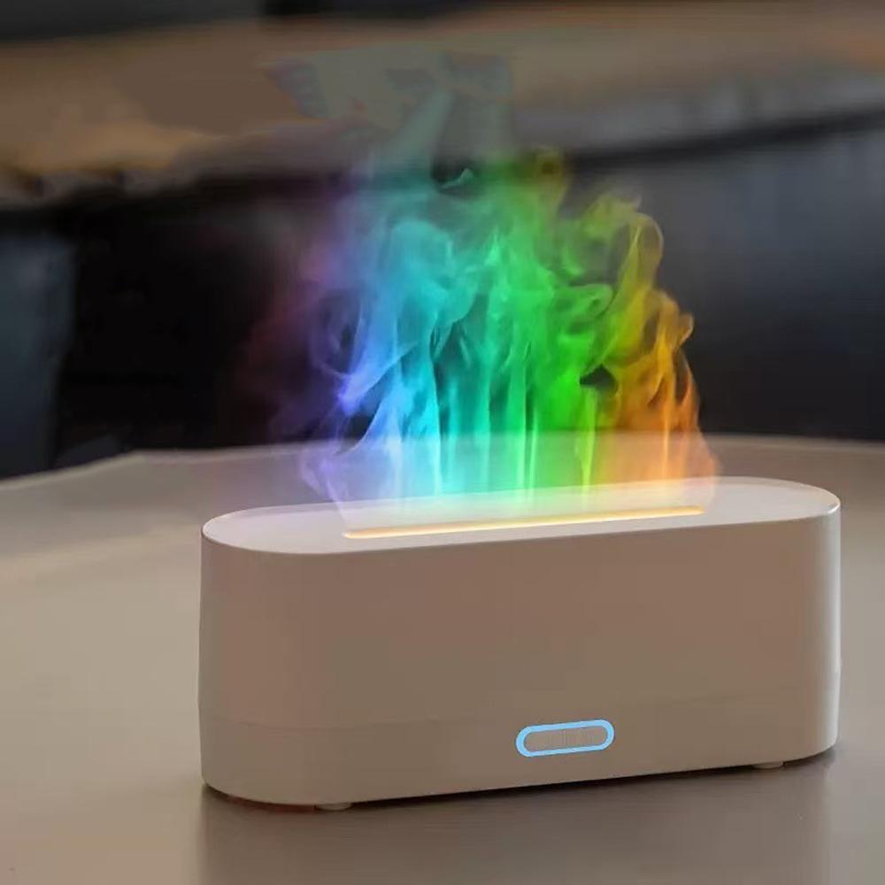 160mL Capacity Smart Aroma Diffuser RGB Flame Ultrasonic Mist Maker Aromatherapy