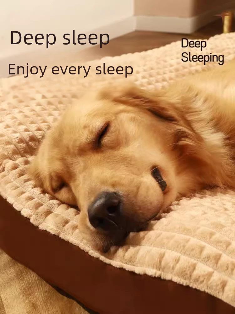 Cozy Winter Dog Cushion: Large, Washable, All-Season Sleep Mat & Bed