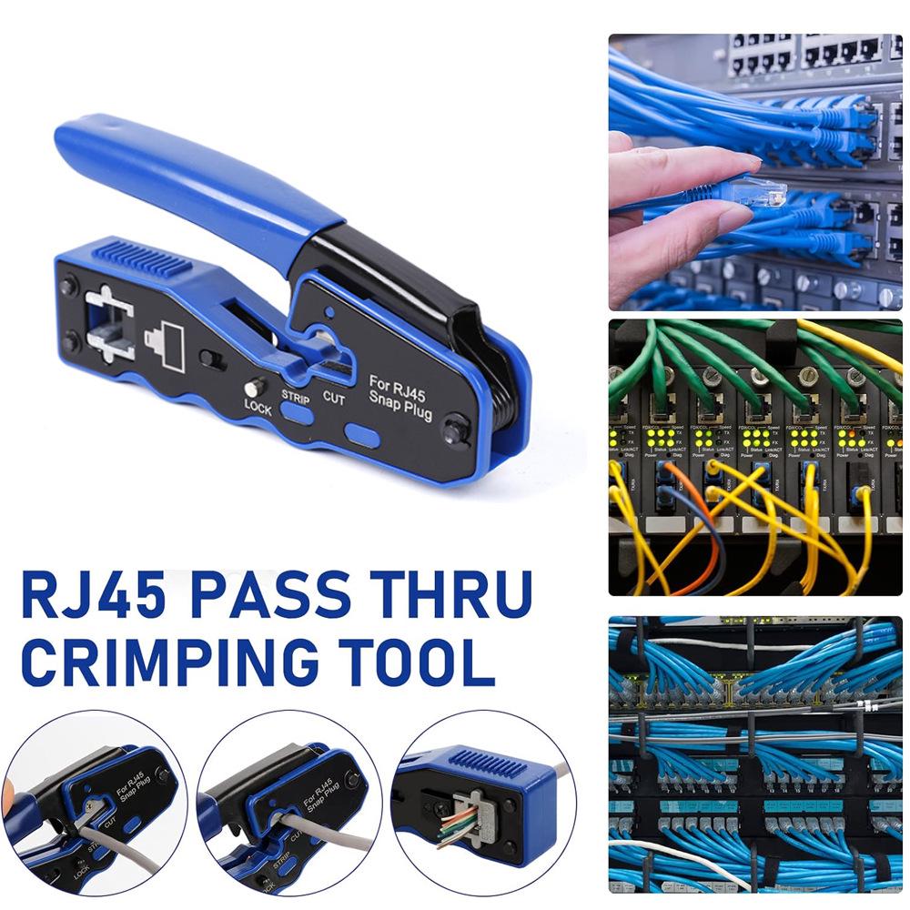 8P8C Network Cable Crimper and Wire Stripper for Cat5/Cat6