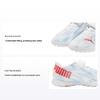 Round Toe Velcro Low Top Kids Soccer Shoes Kids Soccer Shoes Blue White 106369-03