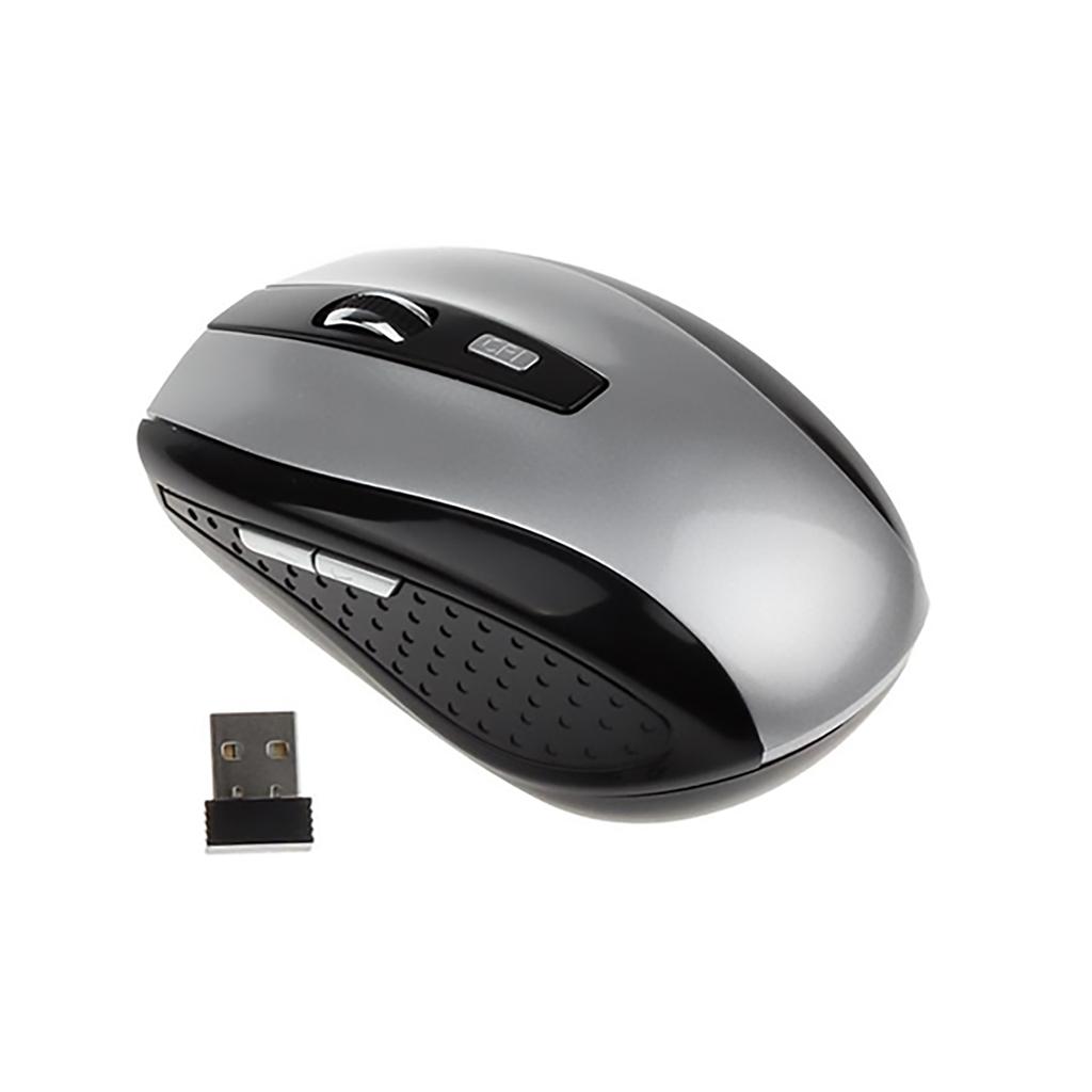 Mini Bärbar 2.4GHz Trådlös Optisk Mus Möss För Dator PC Bärbar datorspel