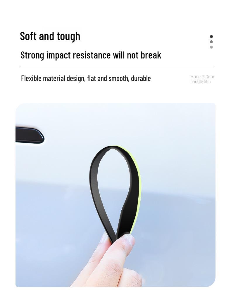 Luminous Anti-Scratch Door Handle Stickers for Tesla Model Y/3
