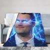 Charlie Kirk Kreativ Meme Sjov Tæppeovertræk Fløjl Tordenhjerne Super Blød Plaidtæppe til Sengetæppe Dyne Åndbar