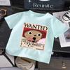 Cute One Piece Tony Tony Chopper Wanted Poster Kids T-Shirt, Adorable Cartoon Character Design, Soft Cotton Tee for Boys Girls