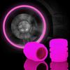 Purple and Green Luminous Tire Valve Caps for Car Motorcycle Bike Tyre Hub Glowing Cap Dustproof Nozzles Cover Car Accessories Valve Stems 1