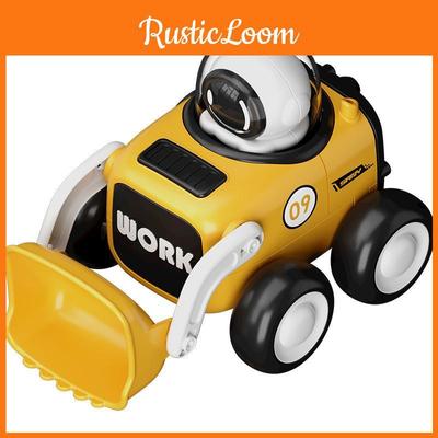 Brinquedo Infantil Veículo de Construção Inercial Bulldozer Com Apito de Botão de Pressão Para Crianças Brincarem e Aprenderem