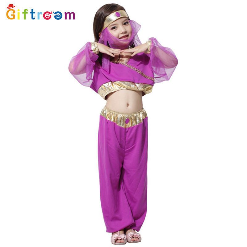 Enchanting Arabic Girl Cosplay Dress For Halloween Party And Stage Performances