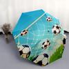 Fußballtornetz Automatischer Faltregenschirm 8 Rippen Leichtes Design, Langlebiger Eisenrahmen, Kompakt und Tragbar, Ideal für Geburtstag oder Weihnachten
