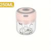 Electric Mini Garlic Mincer 100/250ML USB Vegetable Onion Chopper Portable Small Food Processor for Ginger Chili Vegetables 3