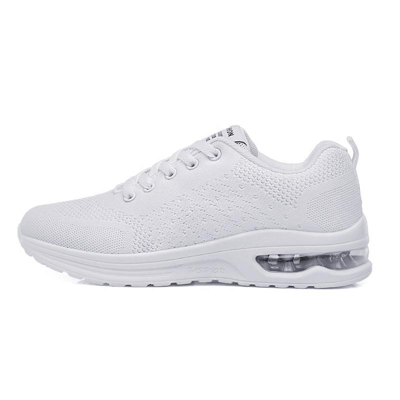 Air-cushion Men's Casual Sneakers Women Fashion Knitted Running Shoes Non-slip Outdoor Sports Shoes for Walking Jogging