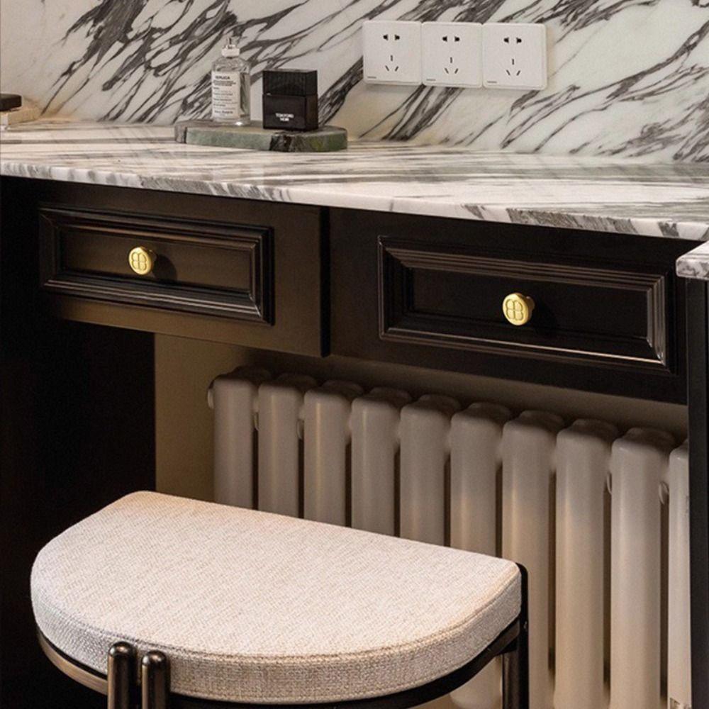 Gold Chinese Style Cabinet Handles Zinc Alloy Luxury Gold Cabinet Handles New Chinese Style Single Hole Single Hole Handles