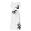 Edition Women's Summer Embroidered Off-Shoulder A-Line Dress