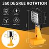 2PCS Cordless LED Work Light - 6000K Flood Light W/ 2 Brightness Modes, Portable for Camping/Outdoor