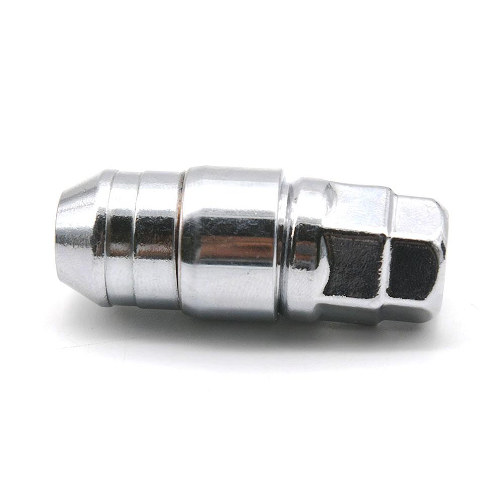 AD M12X1.5 4pcs Nuts +1 Key Closed End Anti Theft Security Car Wheel Locking Nuts Wheel Rim Lock Lug Nuts High Quality Chrome