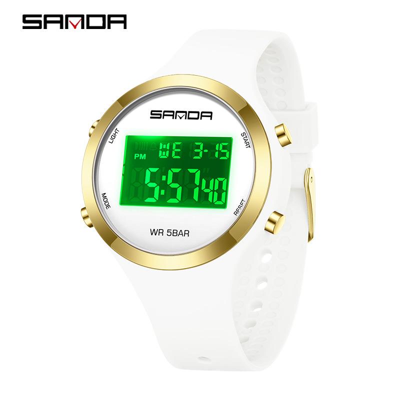 Sanda Colorful Multi-Function Waterproof Sports Watch for Men & Women