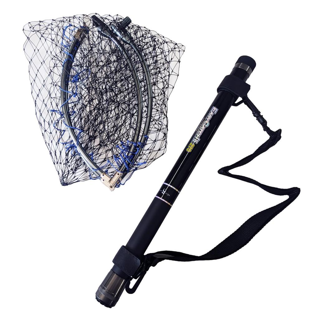 Easy Catch 270cm Aluminum Frame 35cm Small Jointed Rock Fishing Net (Tamo)