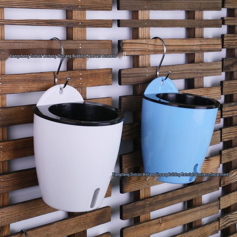 Self-Watering Hanging Flower Pot with Visible Water Level