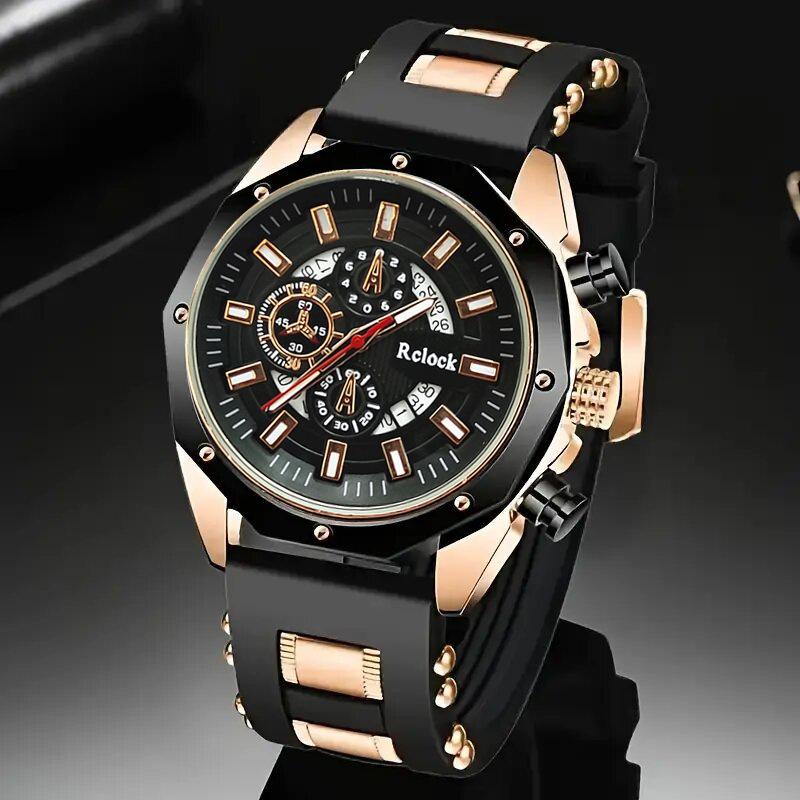 Silicone Men's Quartz Calendar Watch - Bestselling and Popular