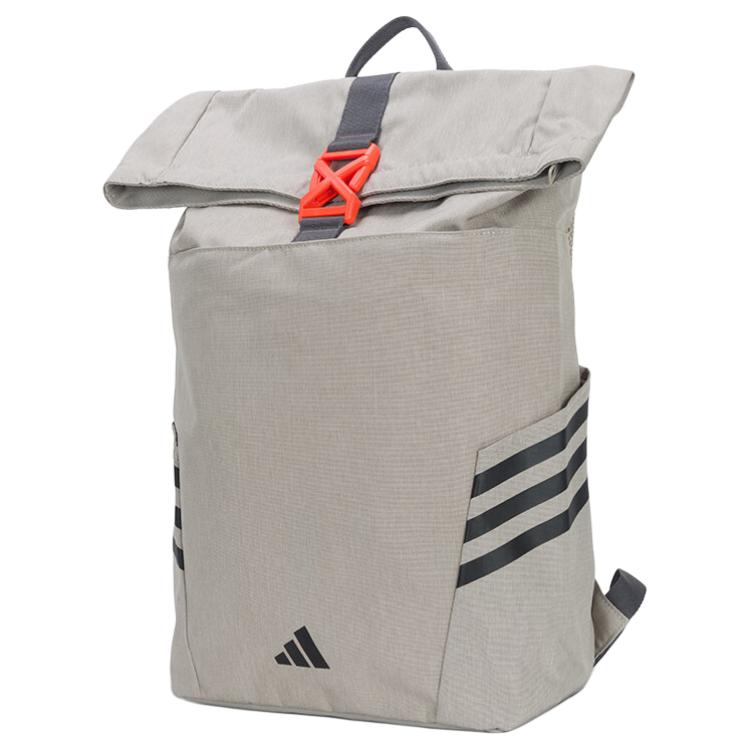 Adidas Logo Simple Large Capacity Fabric Laptop Backpack Medium Unisex Backpack Gray KC0269