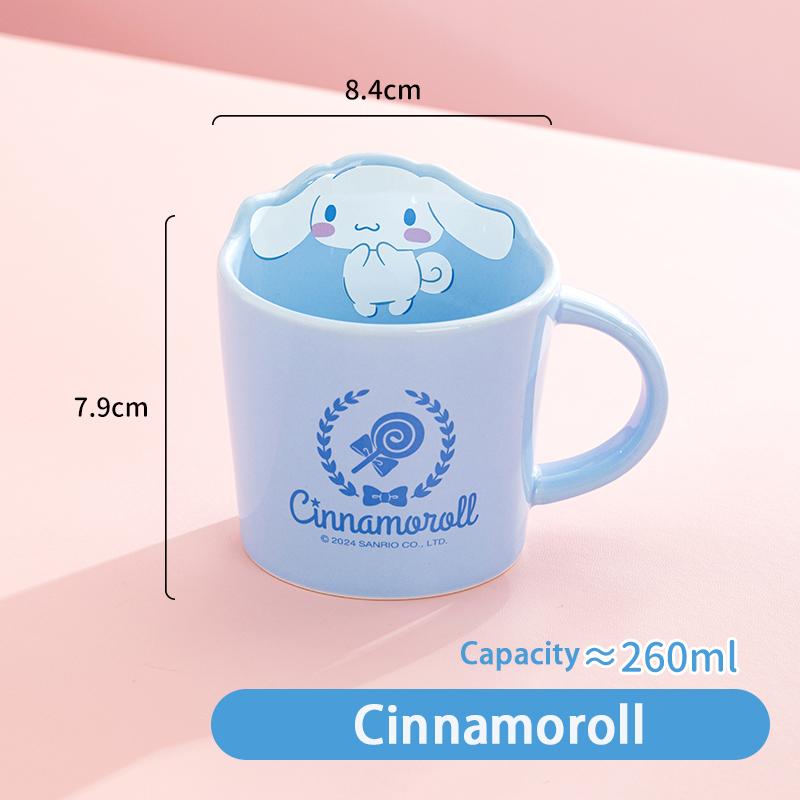 Pour Collaboration Sanrio Mug en Céramique Motif Dessin Animé Tasse à Café/Lait Mignonne Design Hellokitty/Kuromi Tasse Maison Petit Déjeuner Tasse à Eau