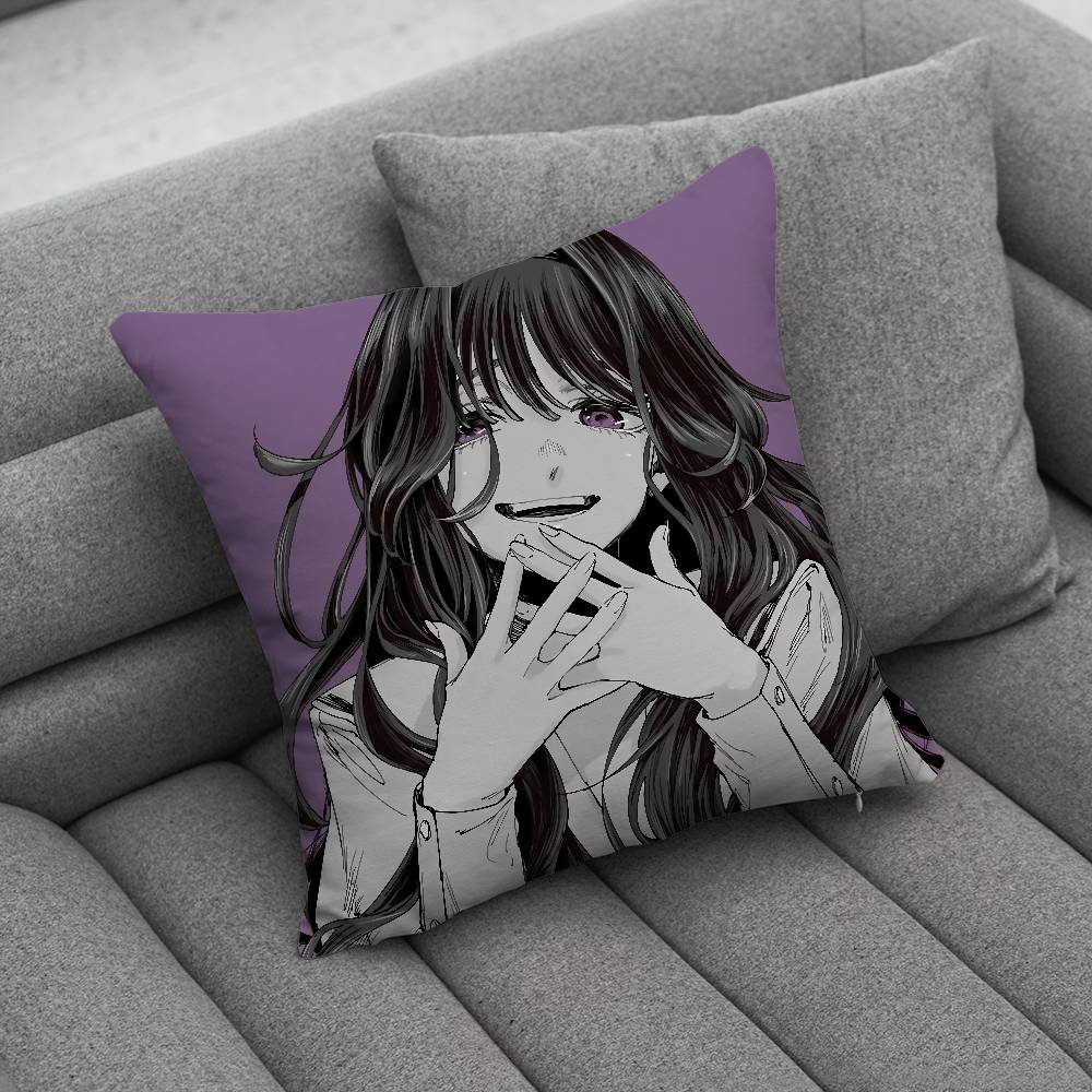 Kaoru HHana Comics Wa Rin To Saku Pillow Case For Home Bedroom Car Office Decoration Living Room Sofa Cushion Cover Suitable