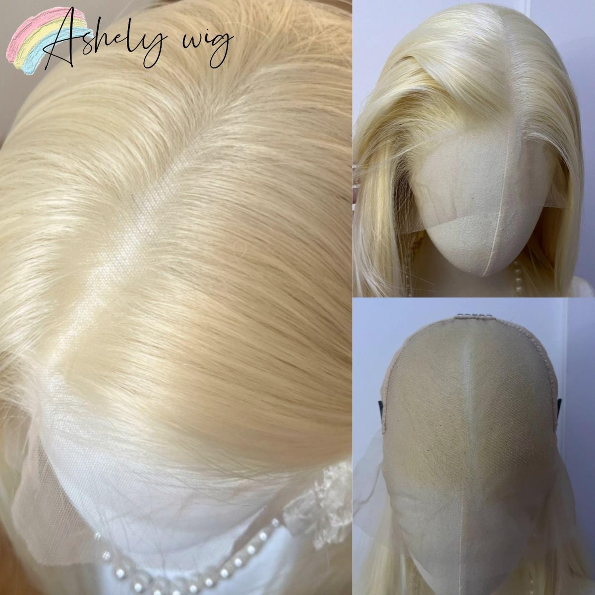 

13*6 Blonde Lace Front Wigs for Women Big HD Lace 26 Inch Synthetic Lace Front Wig High Quality Fibers Laces Front Fibra Futura (as the picture,18inches&150%&1pc)