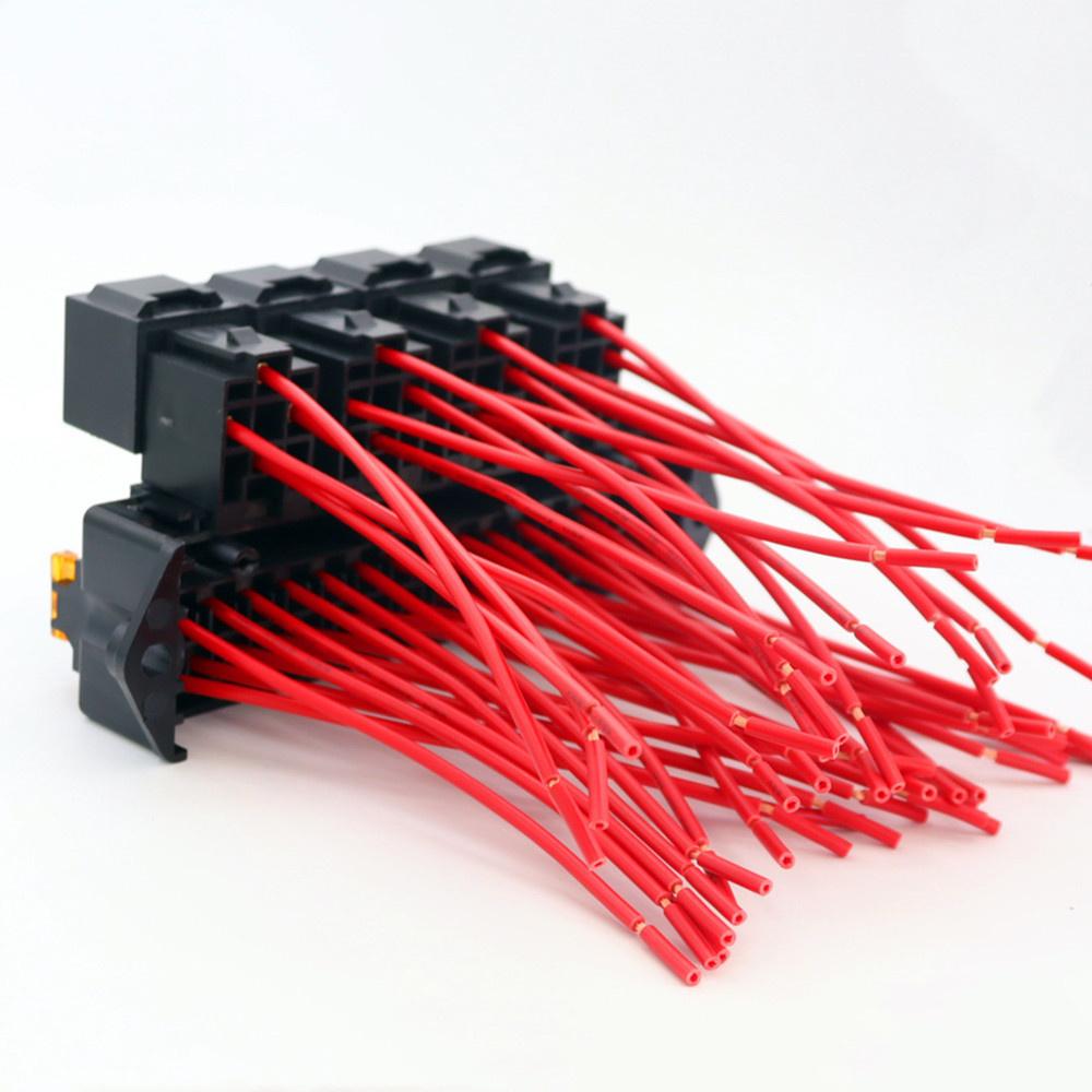 15 Way Blade Fuse Box Block Holder W/ 4 Way 12V 40A Relay for Car SUV Universal